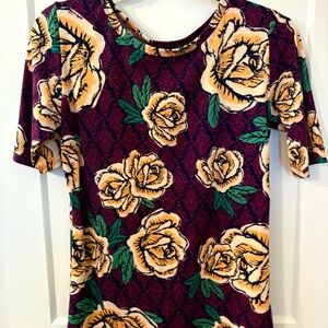 LuLaRoe Floral Print Women's Top